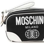 Moschino 'Double Smile' Vanity Case FANTASIA NERO, Moschino