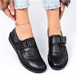Pantofi Casual, culoare Negru, material Piele ecologica - cod: P11552, Gloss