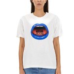 MOSCHINO JEANS MOSCHINO JEANS MOUTH PRINT T-SHIRT MULTICOLOUR, MOSCHINO JEANS