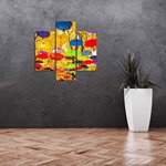 Tablou decorativ (3 bucati) Three Art 251TRE1980 multicolor