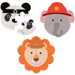 Bo Jungle B-Animal puzzle Panda/Elephant/Lion 3 buc, Bo Jungle