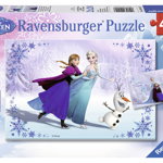 Puzzle Frozen fetele surori 2X24 piese Ravensburger, Ravensburger
