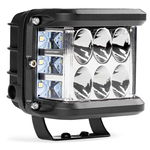 Proiector LED pentru Off-Road, ATV, SSV, culoare 6500K, cu doua functii, tensiune 9 - 36V, dimensiune, 110 x 75 mm, AMIO