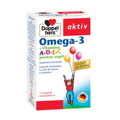 Omega 3 Vitamina A+D+E+C pentru copii, Doppelherz