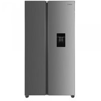 Side by side Samus Frigider SSX-669NFWDE, 529L, Full No Frost, Dozator apa, Clasa energetica E, Afisaj LCD, H 177 cm, Inox/Argintiu