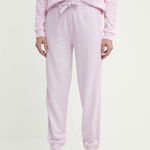 Puma pantaloni de trening din bumbac HER culoarea violet, uni, 677889, Puma