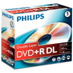 Philips DVD+R DR8S8J05C - DVD+R DL 8.5 GB, 240 min, speed 8x
