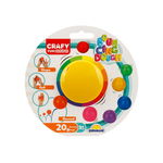 Plastilina colorata, Crafy, Portocaliu, 20 g, Crafy