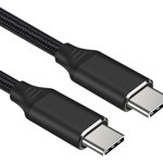 Cablu USB type C T-T 240W 1m brodat Negru, ku31cv1, OEM