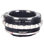 K&F Concept Nik(G)-EOS M adaptor montura de la Nikon G la Canon EOS M KF06.318