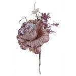Creanguta trandafir roz antic cu sclipici 20cm, Galeria Creativ
