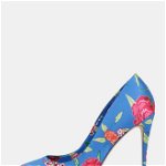 Pantofi albastri cu model floral ALDO Stessyf, ALDO