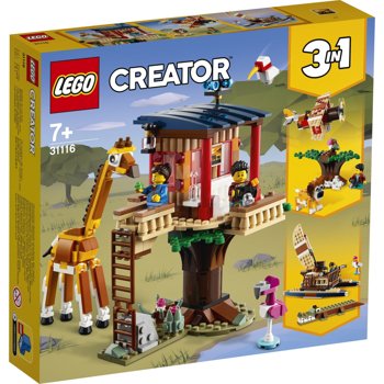 LEGO Creator 3 in 1 - Casuta in copac cu animale salbatice din safari 31116