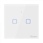 Intrerupator dublu cu touch Sonoff T1EU2C, Wi-Fi + RF