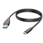 Cablu date HAMA 201597, USB-A - USB-C , 3m, negru