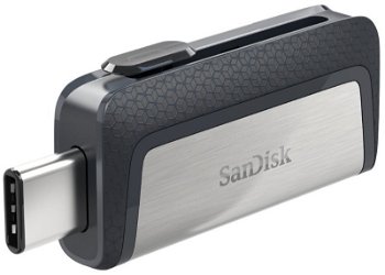 Stick Memorie Sandisk Ultra Dual Drive, USB 3.1, 128GB, Black/Silver