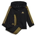 Trening Adidas I 3S SHINY TS HR5874 Copii, Negru, Negru, 98 CM