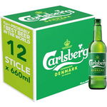 Bere blonda Carlsberg bax 0.66L x 12 sticle