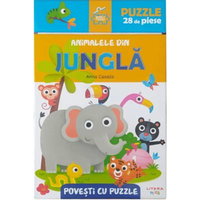 Animalele din jungla. Povesti cu puzzle - Anna Casalis, Anna Casalis