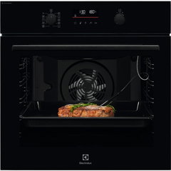 Cuptor electric incorporabil Electrolux EOD6P77Z, Electric, 72 l, Autocuratare pirolitica, SteamBake, Grill, Timer electronic, Afisaj LED, Clasa A+, Negru Cuptor electric incorporabil Electrolux EOD6P77Z, Electric, 72 l, Autocuratare pirolitica, SteamBake, Grill, Timer electronic, Afisaj LED, Clasa A+, Negru