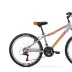 Bicicleta pentru copii Romet Rambler 24 S/13, 2023, Grafit/Rosu