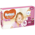 Scutece Huggies Ultra Comfort Mega Pack 4+,Girl, 10-16 Kg, 60 buc