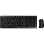 Kit Tastatura si Mouse JD-8560EU-2 Stream Desktop Rechargeable Wireless Layout US Euro Negru, Cherry