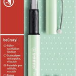 Stilou - beCrazy! - beYou!, pastel menta, M, 0.5mm, cu rezerve | Stabilo, Stabilo