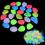 Pietricele fosforescente 200 g, decor luminos interior sau exterior, multicolore