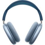 Casti Wireless Bluetooth Over Ear AirPods Max, Digital Crown, Chip Apple H1, ANC, 9 Microfoane, Modul De Transparenta, Egalizare Adaptiva, Siri, Sky Blue Albastru