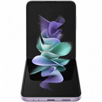 Smartphone Samsung Galaxy Z Flip 3, Dual SIM, 6.7 inch, Dynamic AMOLED 2x, Pliabil, 120 Hz, 128 GB, 8 GB RAM, 5G, Bluetooth, Wi-fi, Fingerprint, Android, 3300 mAh, Lavander