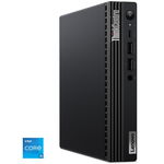 Sistem Desktop PC Lenovo ThinkCentre M70q Gen 2 Tiny cu procesor Intel® Core™ i5-11400T pana la 3.70 GHz, Rocket Lake, 8GB DDR4, 512GB M.2 NVMe, Intel® UHD Graphics 730, fara sistem de operare , Mouse si Tastatura