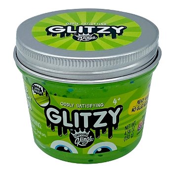 Gelatina Compound Kings - Slime Glitzy, Green, 130 g