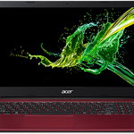 Nou! Laptop Acer Aspire 3 A315-34 (Procesor Intel® Celeron® N4000 (4M Cache, up to 2.60 GHz), Gemini Lake, 15.6" FHD, 4GB, 256GB SSD, Intel® UHD Graphics 600, Linux, Rosu)