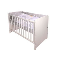 Set lenjerie pat 60/120 Smile bumbac ranforce Grey Elephant Stars