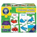 Joc educativ puzzle in limba engleza Invata culorile prin asociere COLOUR MATCH, Orchard Toys, 3 ani+, Orchard Toys