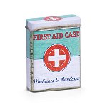 Cutie pentru depozitarea medicamentelor, First Aid Case, Metal, l7xA2,7xH9,4 cm