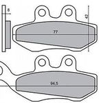 Placute Frana Piaggio Hexagon 250 Fata, RMS