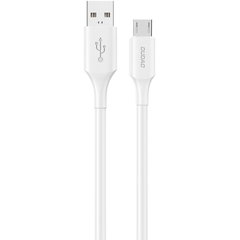 Cablu de date L2SM, USB la Micro-USB, 6A, 480Mbps, 1.2m, Alb, Dudao
