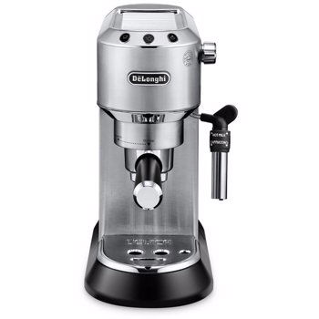 Espressor DeLonghi manual Dedica Style EC 685, 1300 W, 15 Bar, 1.1 l, Slim, Inox