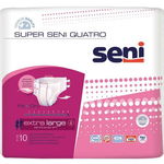 Scutece pentru adulti SENI Super Quatro, XL, 10 buc