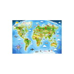 Puzzle Castorland Maxi - World Map, 40 Piese, Castorland