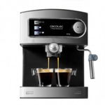 Masina de espresso Cecotec Power Espresso 20, 850W, 20 bar, 1.5 litri, Filtru pentru 1 sau 2 cafele, Inox/Negru, Cecotec