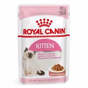 Hrana umeda pentru pisici Royal Canin, Kitten Instinctive, in sos, 12x85g