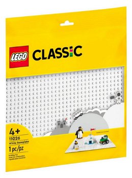 Jucarie 11026 Classic White Building Plate, Construction Toy (Square base plate with 32x32 studs as a basis for  sets, construction toys), LEGO