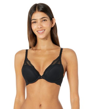 Imbracaminte Femei Simone Perele Confiance Plunge Push-Up with Removable Padding Bra Black, Simone Perele