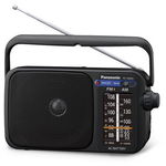 Radio portabil Panasonic RF-2400DEG-K, FM/AM, Negru