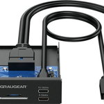 HUB USB Graugear Graugear Multi Frontblende cu USB Hub + Kartenleser, Graugear