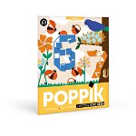 Joc creativ mozaic cu stickere Numere Poppik, Poppik