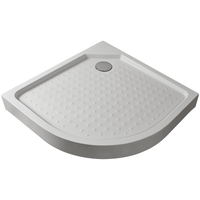 Cădiță duș semirotundă Sanotechnik T80W, 80x80 cm, plastic ABS, incl. sifon